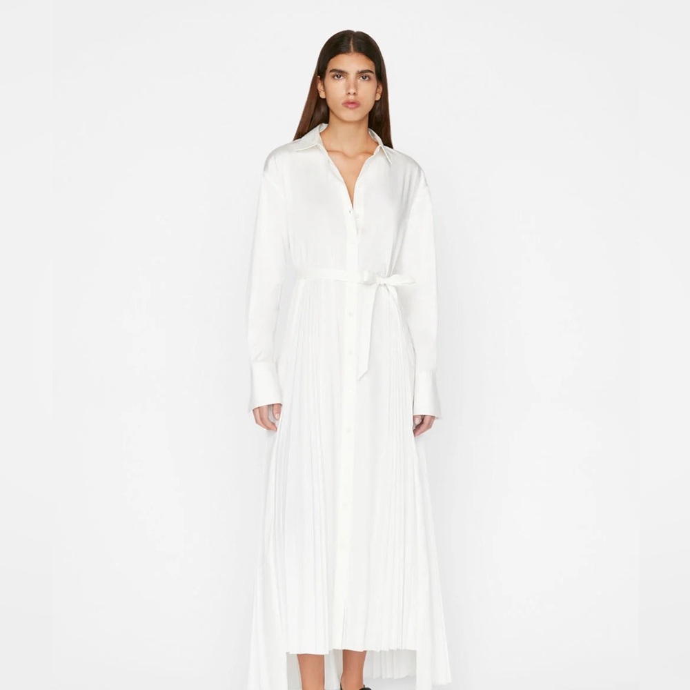 FRAME Elegant White Maxi Dress